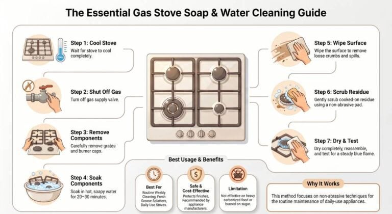 Best Way to Clean a Gas Stove Top (4 Methods Tested)