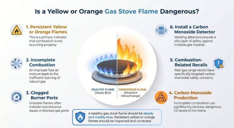 Gas Stove Yellow or Uneven Flame: Causes & Fixes